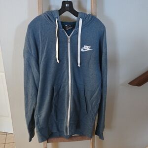Nike Men's Zip-Up Hoodie in Blue